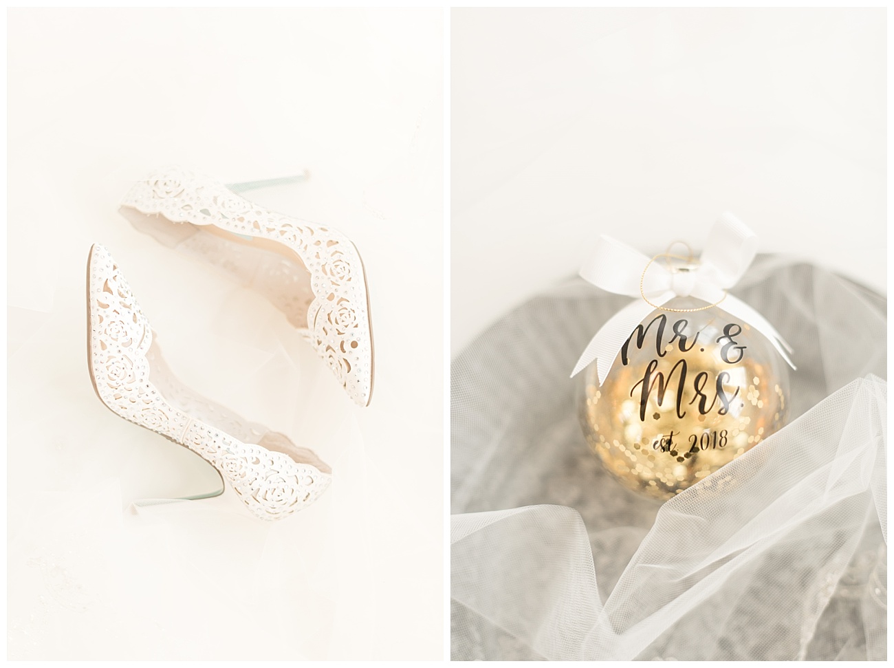 wedding shoes and gift