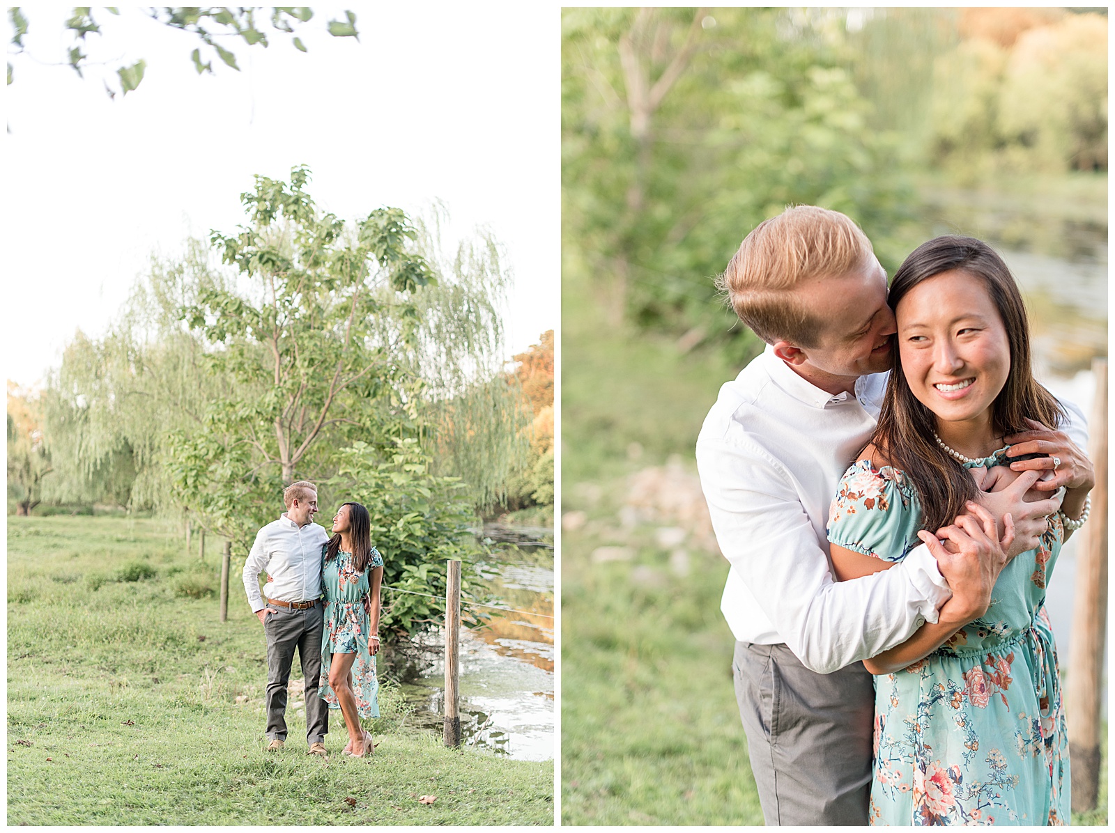 engagement session in Lancaster County farmlands