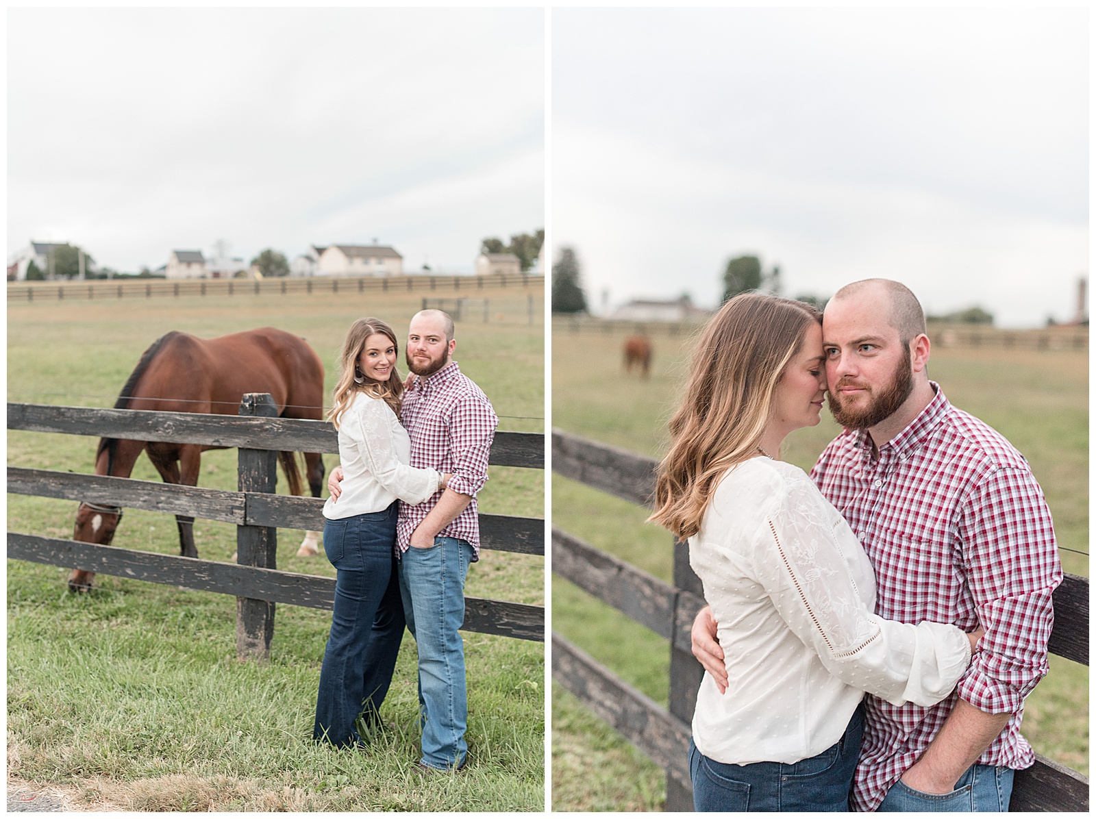 engagement session in Lancaster County farmland