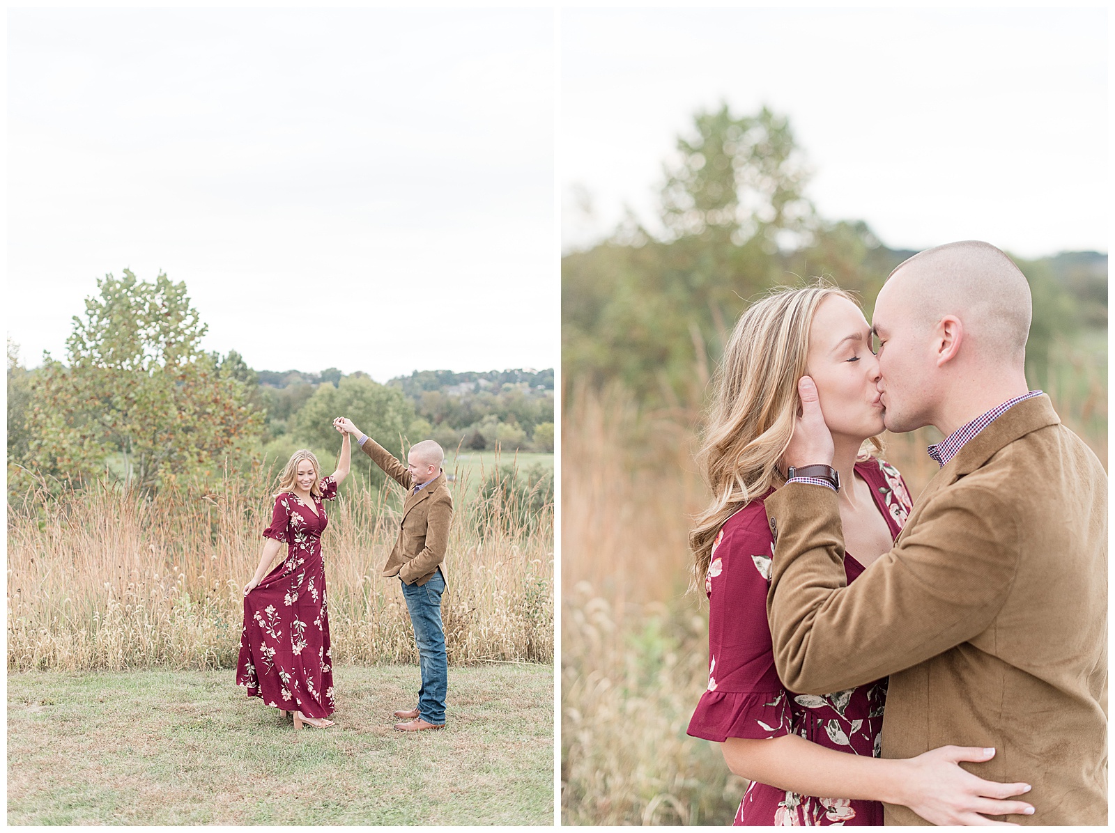 A Cloudy Fall Engagement Session at Overlook Park in Lancaster County