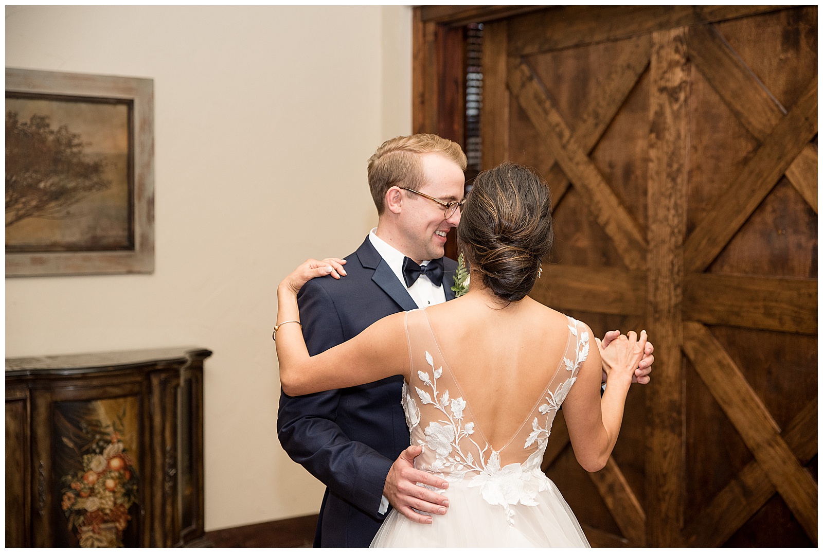 first dance of bride and groom at The Inn at Leola Village