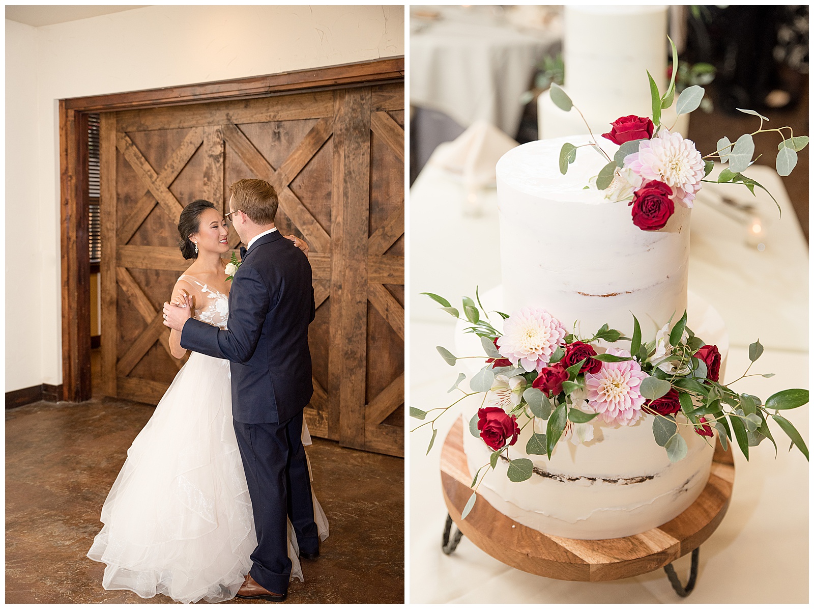 first dance and wedding cake