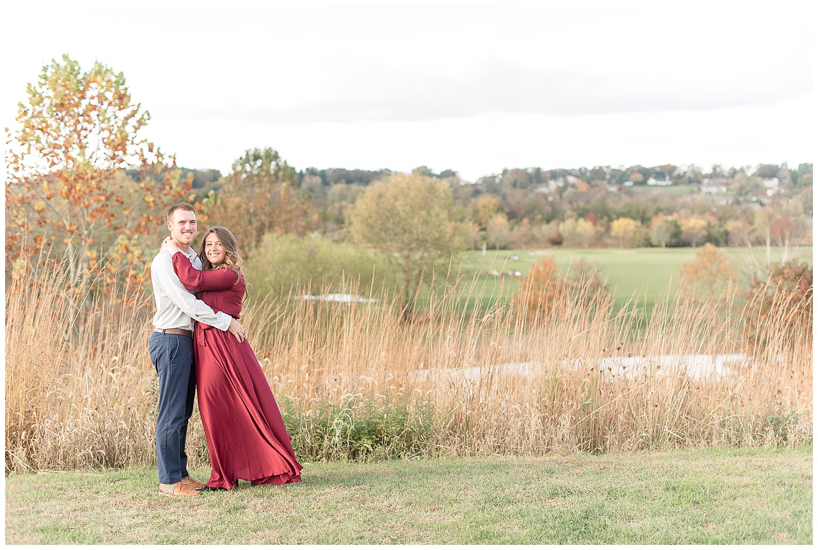 engagement session for couple at Overlook Park