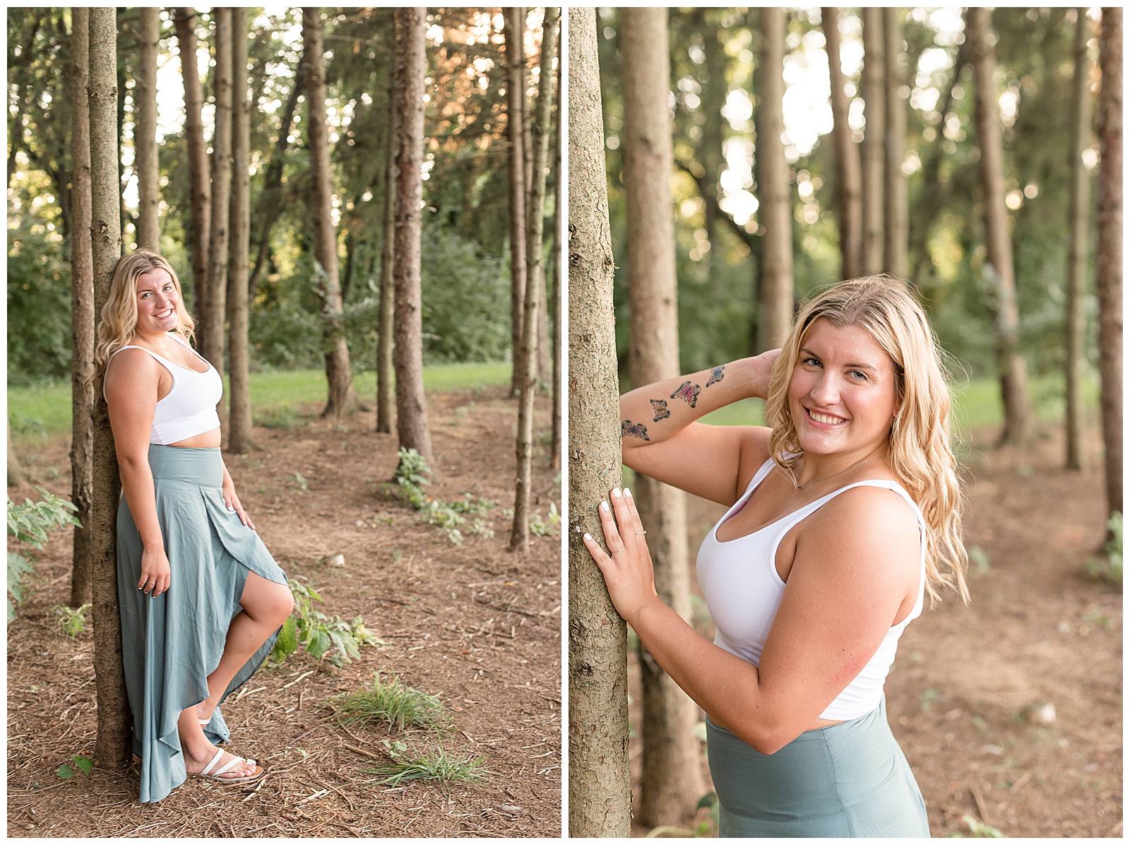 Senior session at Overlook Park at pine tree grove