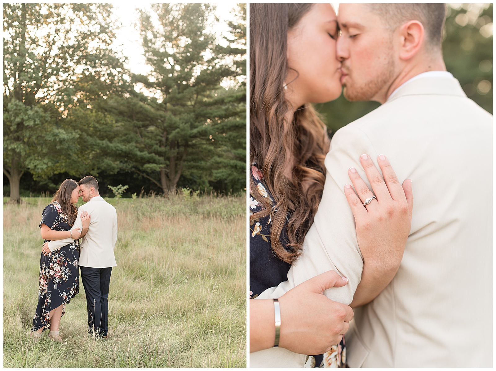 engagement session in the summer at Lancaster County Park in Lancaster Pennsylvania