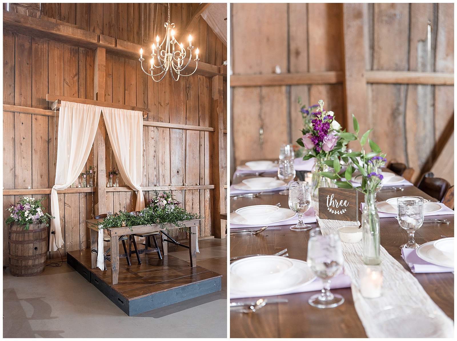 rustic barn for reception at Stoltzfus Homestead and Gardens