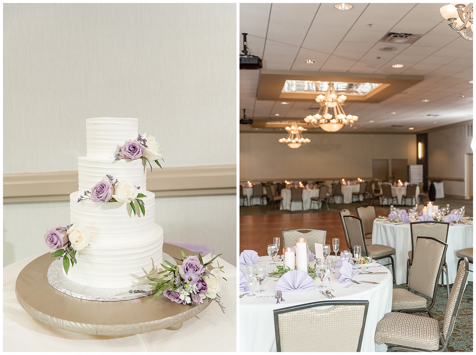 details for romantic wedding at Turf Valley Resort