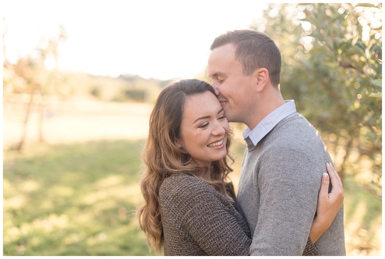 Chilly Outdoor Engagement Session at the Orchards of Masonic Village, Elizabethtown, PA
