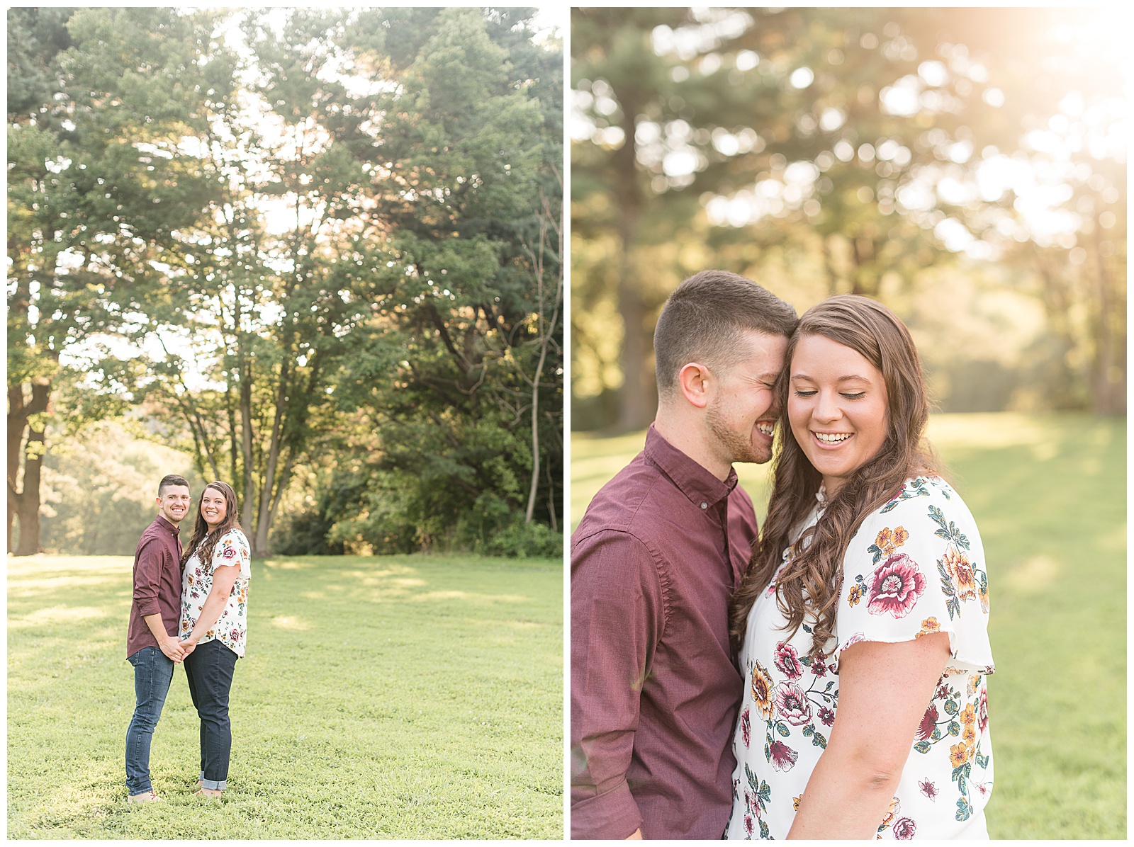 engagement session at Lancaster County Park