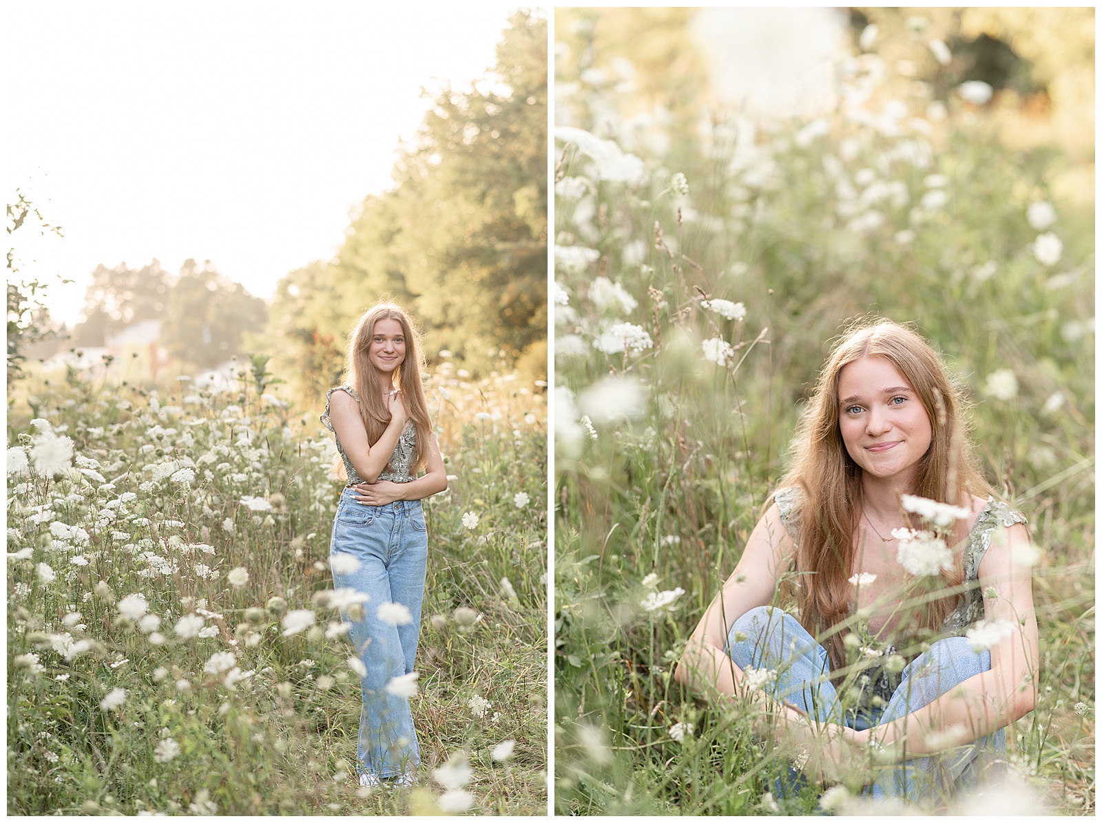 Floral Senior Session at Overlook Park - heathermariephoto.com