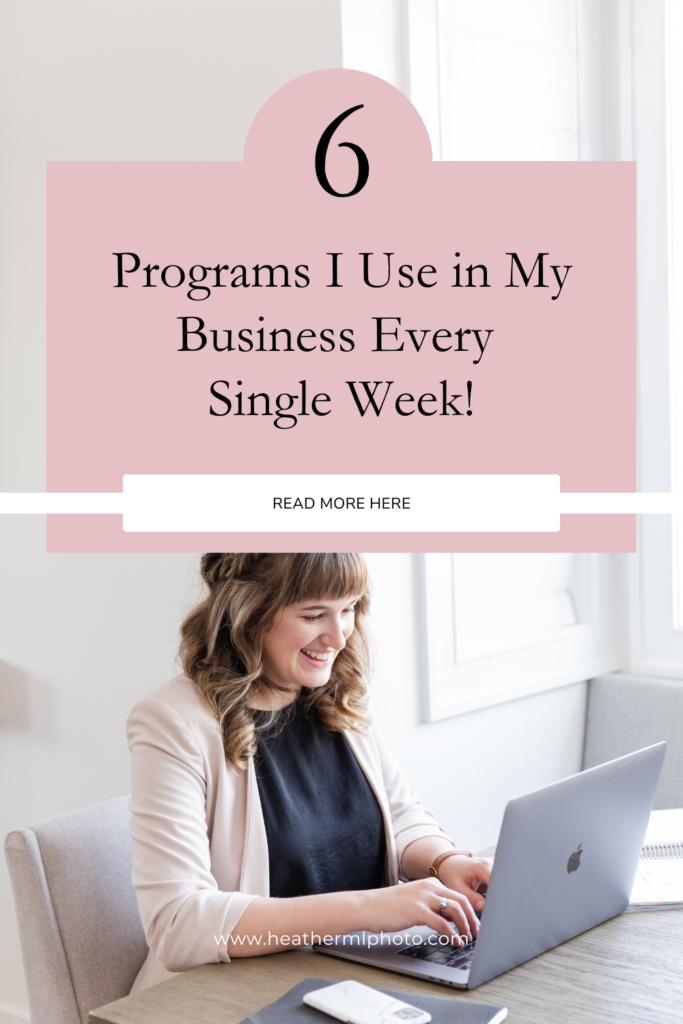 6 Programs I Use in My Business