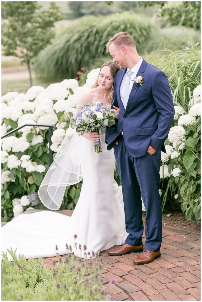 bride and groom potraits at French Creek Golf Club Wedding