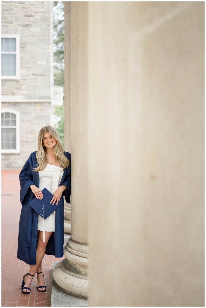 Penn State college grad session at Old Main