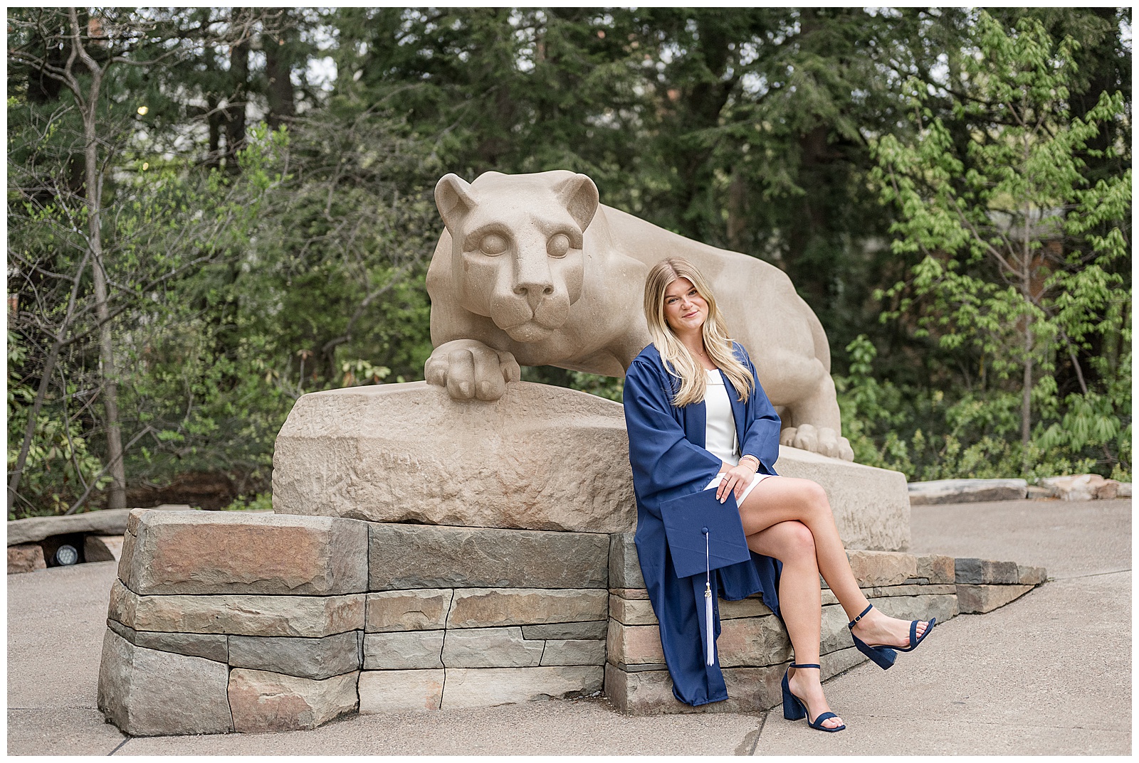 Penn State Nittany Lion Shrine grad photo