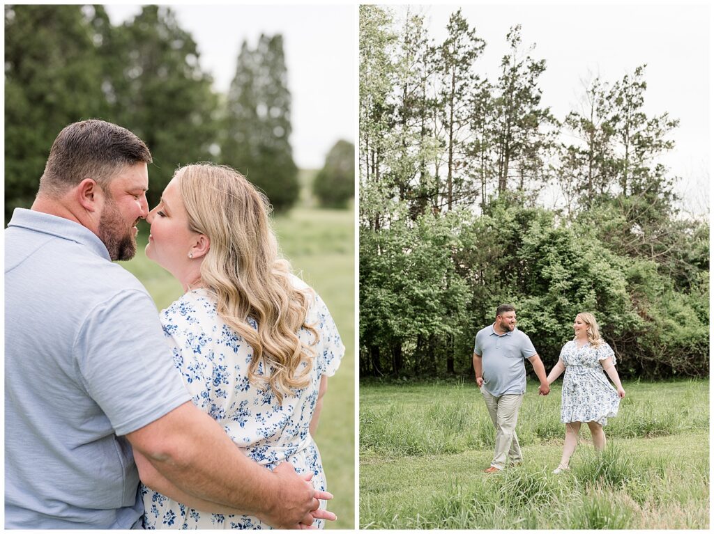 spring Overlook Park engagement session