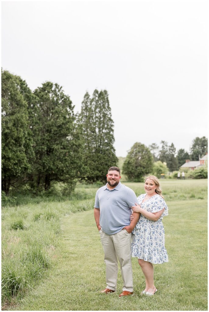 could standing in field at Overlook Park for engagement session